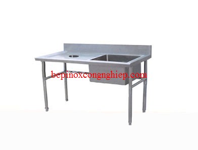 Chậu rửa đơn có lỗ xả rác
